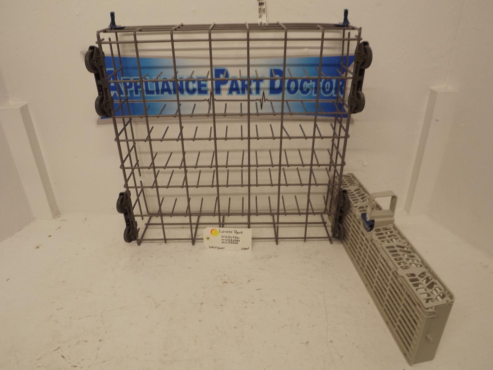 Whirlpool Dishwasher W10311986 W10380384 W11158802 Lower Rack Used Whirlpool Dishwasher W10311986 W10380384 W11158802 Lower Rack Used
